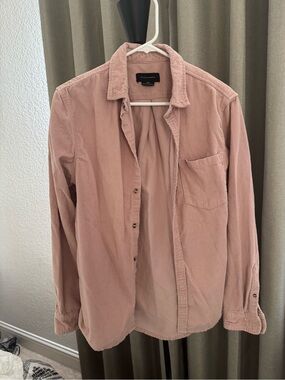 Cotton On Dusty Pink Corduroy Button-Down Shirt
